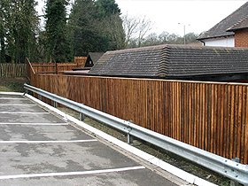 Armco barrier in Godalming