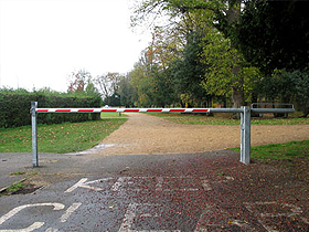 Rising barrier in Shere