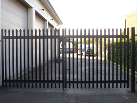 Steel Palisade gates in Cobham